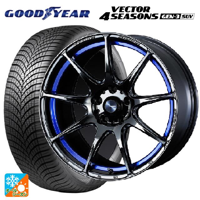 2024年製 225/65R17 106V XL グッドイヤー ベクター4シーズンズ ジェン3 SUV # ウェッズ ウェッズスポーツ SA99R BLC2 17-7.5J 国産車用 オールシーズンタイヤホイール4本セット|タイヤホイール専門店コニシタイヤ