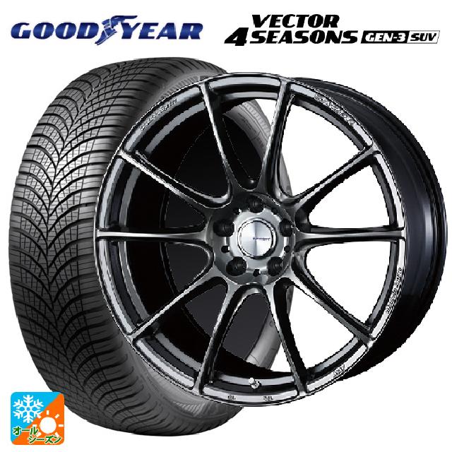 スバル レガシィアウトバック(BS系)用 225/65R17 106V XL グッドイヤー ベクター4シーズンズ ジェン3 SUV ウェッズ ウェッズスポーツ SA25R PSB 新品オールシーズンタイヤホイール 4本セット
