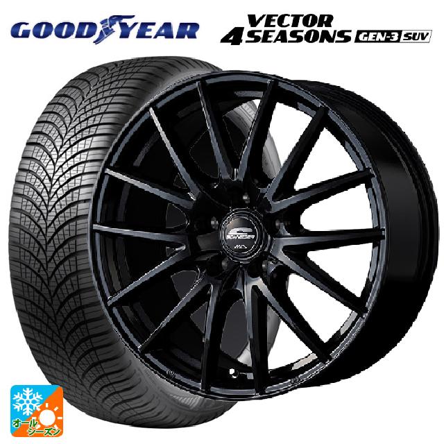 225/60R17 103V XL グッドイヤー ベクター4シーズンズ ジェン3 SUV エムアイディー MIDホイール SQ27 メタリックブラック 17-7J 国産車用 オールシーズンタイヤホイール4本セット|タイヤホイール専門店コニシタイヤ