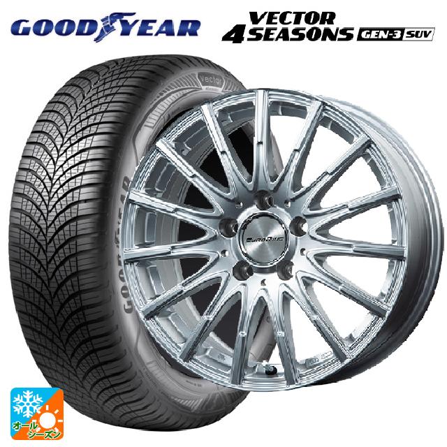 メルセデスベンツ GLC(X253)用 235/55R19 105W XL グッドイヤー ベクター4シーズンズ ジェン3 SUV ユーロアクシス エアフルト シルバー 新品オールシーズンタイヤホイール 4本セット｜タイヤホイール専門店コニシタイヤ