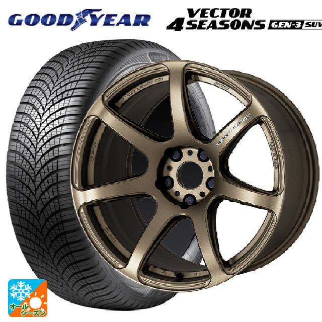 スバル クロストレック(5AA-GUE)用 2024年製 225/60R17 103V XL グッドイヤー ベクター4シーズンズ ジェン3 SUV # ワーク エモーション T7R AHG 新品オールシーズンタイヤホイール 4本セット｜タイヤホイール専門店コニシタイヤ 128,605円