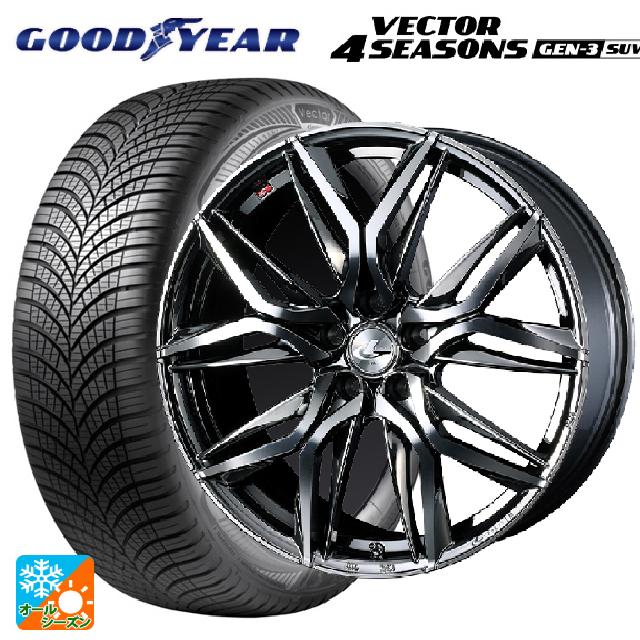 2024年製 225/65R17 106V XL グッドイヤー ベクター4シーズンズ ジェン3 SUV # ウェッズ レオニス LM BMCMC 17-7J 国産車用 オールシーズンタイヤホイール4本セット