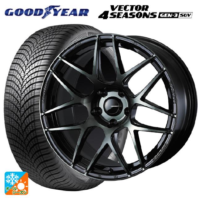 トヨタ アルファード(30系)用 235/50R18 101W XL グッドイヤー ベクター4シーズンズ ジェン3 SUV ウェッズ ウェッズスポーツ SA27R WBC 新品オールシーズンタイヤホイール 4本セット