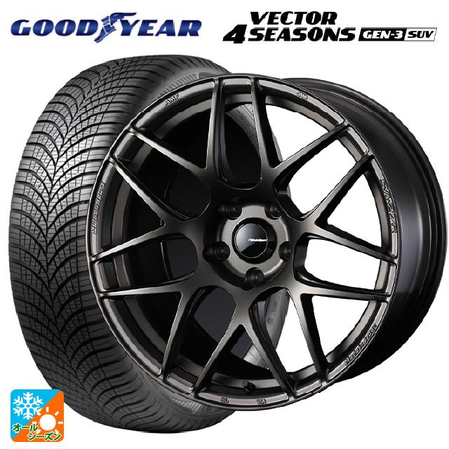 トヨタ アルファード(30系)用 235/50R18 101W XL グッドイヤー ベクター4シーズンズ ジェン3 SUV ウェッズ ウェッズスポーツ SA27R EJ-BRONZE 新品オールシーズンタイヤホイール 4本セット