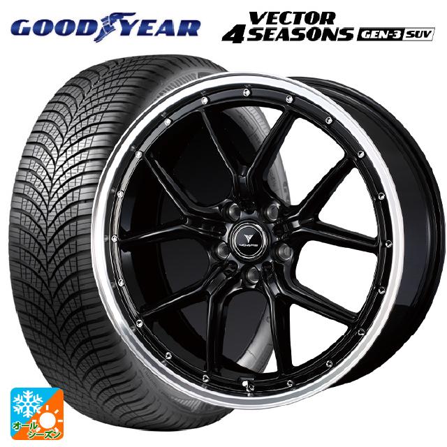 235/65R18 110V XL グッドイヤー ベクター4シーズンズ ジェン3 SUV ウェッズ ノヴァリス アセットS1 BLACK/RIM POLISH 18-8J 国産車用 オールシーズンタイヤホイール4本セット