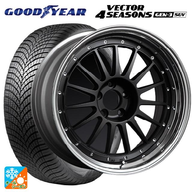 235/55R18 104V XL グッドイヤー ベクター4シーズンズ ジェン3 SUV タナベ SSR プロフェッサー TF1 フラットブラック 18-8J 国産車用 オールシーズンタイヤホイール4本セット