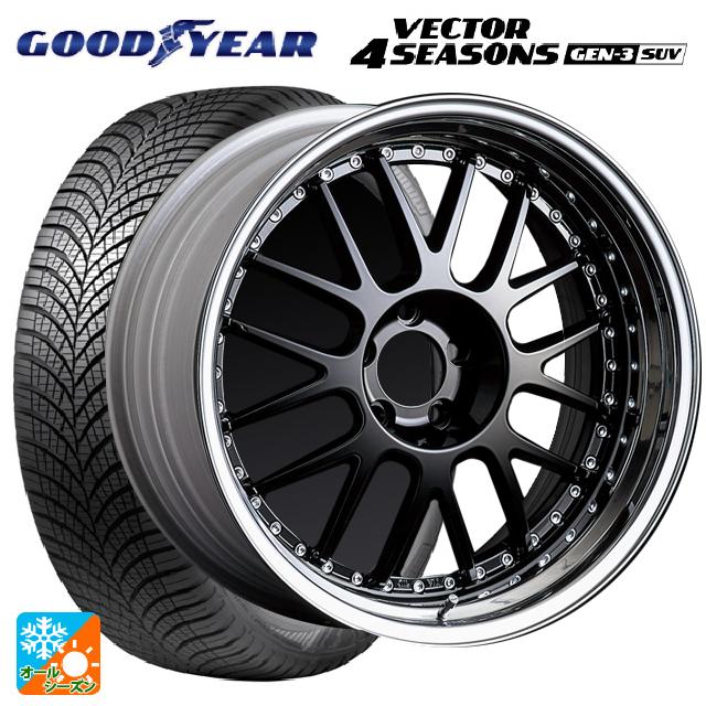 235/55R18 104V XL グッドイヤー ベクター4シーズンズ ジェン3 SUV タナベ SSR プロフェッサー MS1 ブラック 18-8J 国産車用 オールシーズンタイヤホイール4本セット