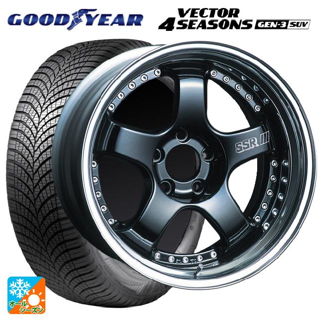 235/55R18 104V XL グッドイヤー ベクター4シーズンズ ジェン3 SUV タナベ SSR プロフェッサー SP1 ブラック 18-8.5J 国産車用 オールシーズンタイヤホイール4本セット|タイヤホイール専門店コニシタイヤ