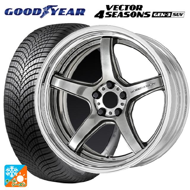 235/55R18 104V XL グッドイヤー ベクター4シーズンズ ジェン3 SUV ワーク エモーション T5R 2P GTS 18-8J 国産車用 オールシーズンタイヤホイール4本セット