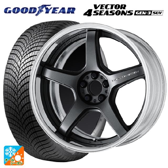 235/65R18 110V XL グッドイヤー ベクター4シーズンズ ジェン3 SUV ワーク エモーション T5R 2P MGM 18-8J 国産車用 オールシーズンタイヤホイール4本セット