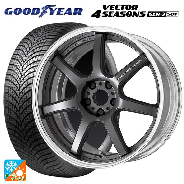 235/65R18 110V XL グッドイヤー ベクター4シーズンズ ジェン3 SUV ワーク エモーション T7R 2P MGM 18-8J 国産車用 オールシーズンタイヤホイール4本セット