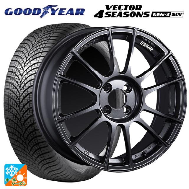 2024年製 225/65R17 106V XL グッドイヤー ベクター4シーズンズ ジェン3 SUV # タナベ SSR GT X04 ダークガンメタ 17-7J 国産車用 オールシーズンタイヤホイール4本セット