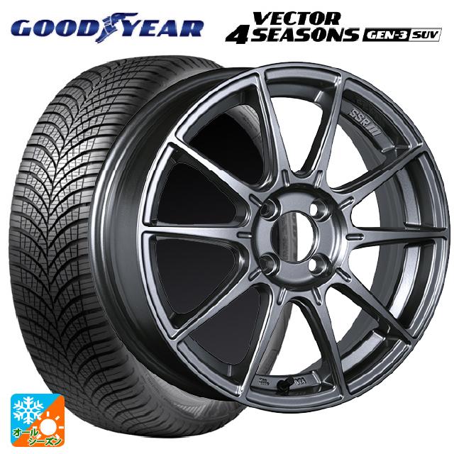 2024年製 225/65R17 106V XL グッドイヤー ベクター4シーズンズ ジェン3 SUV # タナベ SSR GT X01 ダークシルバー 17-7J 国産車用 オールシーズンタイヤホイール4本セット