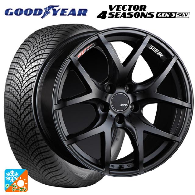 2024年製 225/65R17 106V XL グッドイヤー ベクター4シーズンズ ジェン3 SUV # タナベ SSR GT V03 フラットブラック 17-7J 国産車用 オールシーズンタイヤホイール4本セット