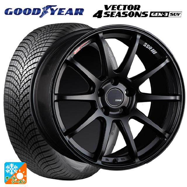 2024年製 225/65R17 106V XL グッドイヤー ベクター4シーズンズ ジェン3 SUV # タナベ SSR GT V02 フラットブラック 17-7J 国産車用 オールシーズンタイヤホイール4本セット