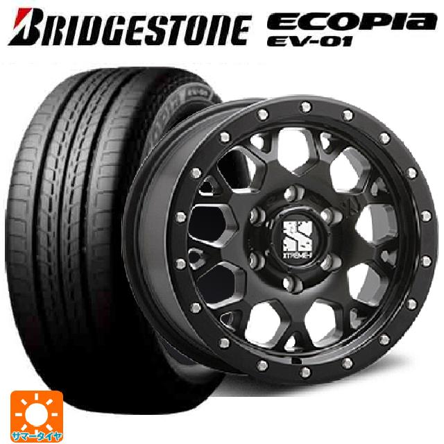 205/55R16 91V ブリヂストン エコピア EV-01 正規品 # エムエルジェイ エクストリームJ XJ04 Satin Black 16-7J 国産車用 サマータイヤホイール4本セット