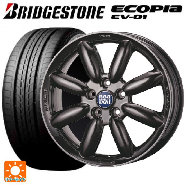 ミニ ミニクラブマン(F54)用 205/55R16 91V ブリヂストン エコピア EV-01 正規品 # ティーエーエス ミニライト MC50 ハイパーブラック 新品サマータイヤホイール 4本セット