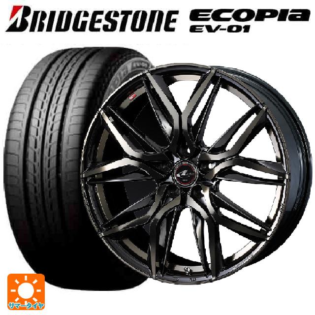 スバル レヴォーグ(VN系)用 215/50R17 91V ブリヂストン エコピア EV-01 正規品 ウェッズ レオニス LM PBMC/TI 新品サマータイヤホイール 4本セット