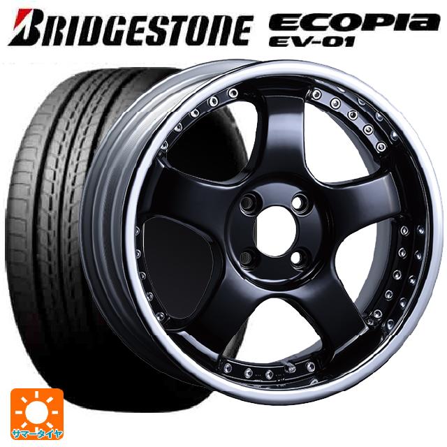 215/50R17 91V ブリヂストン エコピア EV-01 正規品 タナベ SSR プロフェッサー SP1R ブラック 17-7J 国産車用 サマータイヤホイール4本セット|タイヤホイール専門店コニシタイヤ
