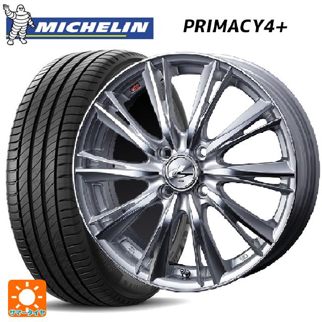 225/50R16 92W ミシュラン プライマシー4＋ 正規品 ウェッズ レオニス WX HSMC 16-6J 国産車用 サマータイヤホイール4本セット