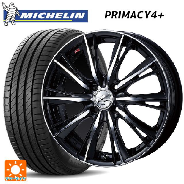 225/50R16 92W ミシュラン プライマシー4＋ 正規品 ウェッズ レオニス WX BKMC 16-6J 国産車用 サマータイヤホイール4本セット
