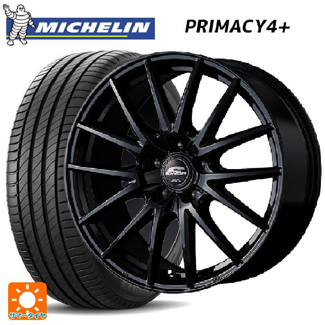 スズキ スイフトスポーツ(ZC33S)用 195/50R16 88V XL ミシュラン プライマシー4＋ 正規品 エムアイディー MIDホイール SQ27 メタリックブラック 新品サマータイヤホイール 4本セット