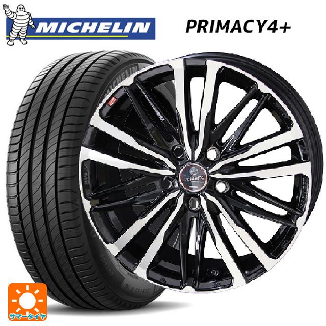 スズキ スイフトスポーツ(ZC33S)用 195/50R16 88V XL ミシュラン プライマシー4＋ 正規品 共豊 スマック クレスト サファイアブラックポリッシュ 新品サマータイヤホイール 4本セット