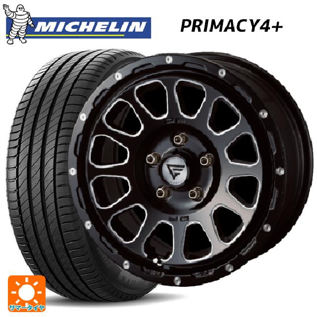 スズキ スイフトスポーツ(ZC33S)用 195/50R16 88V XL ミシュラン プライマシー4＋ 正規品 エクシズルライン デルタフォース オーバル ブラックマシニング 新品サマータイヤホイール 4本セット