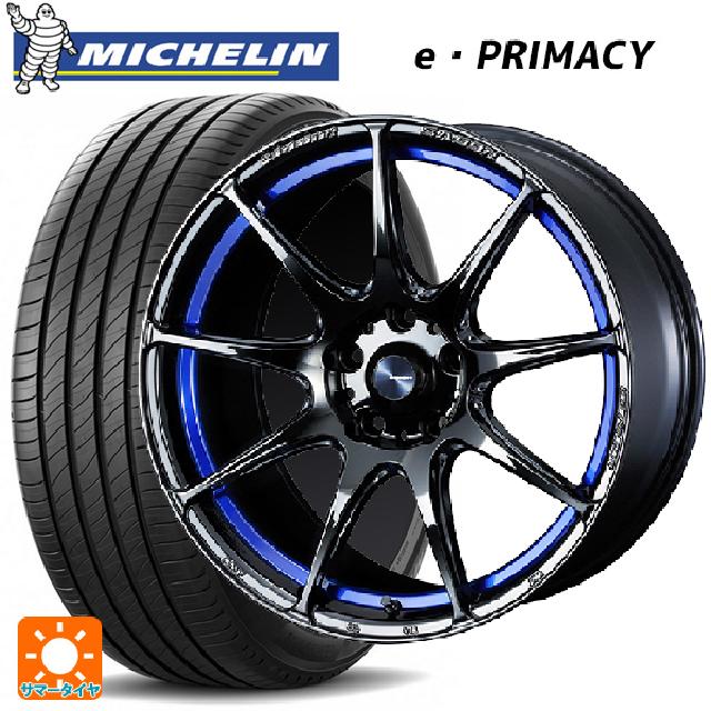 スバル レヴォーグ(VN系)用 215/50R17 95W XL ミシュラン 正規品 Eプライマシー ウェッズ ウェッズスポーツ SA99R BLC2 新品サマータイヤホイール 4本セット