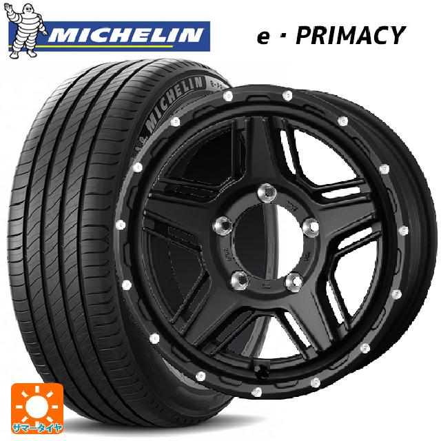 215/55R17 94V ミシュラン 正規品 Eプライマシー ウェッズ マッドヴァンス07 FULL MAT BLACK 17-7J 国産車用 サマータイヤホイール4本セット