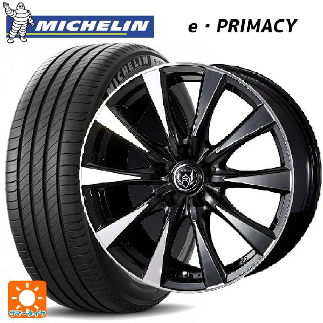 トヨタ ノア(90系)用 215/45R18 89W ミシュラン 正規品 Eプライマシー ウェッズ ライツレー DI BKP 新品サマータイヤホイール 4本セット