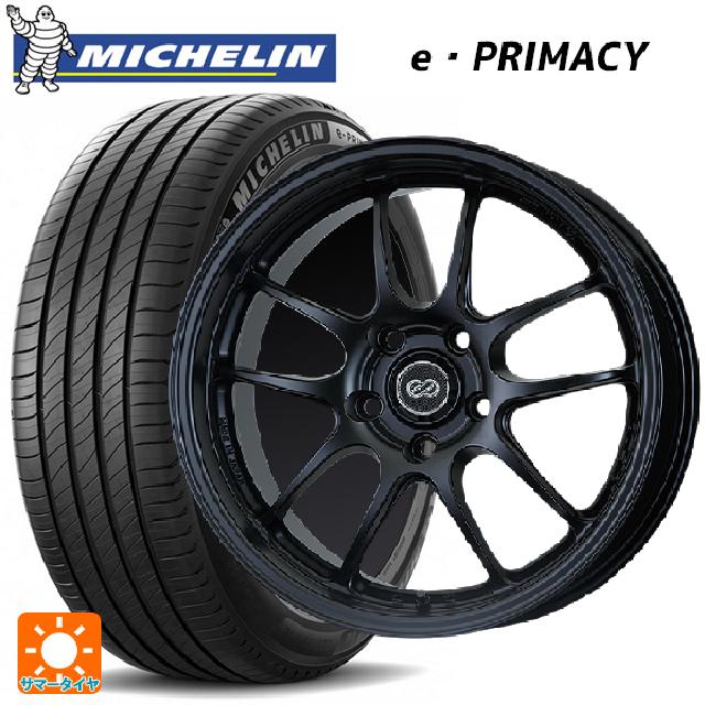 225/40R18 92Y XL S1 ミシュラン 正規品 Eプライマシー エンケイ パフォーマンスライン PF01 マットブラック 18-7J 国産車用 サマータイヤホイール4本セット
