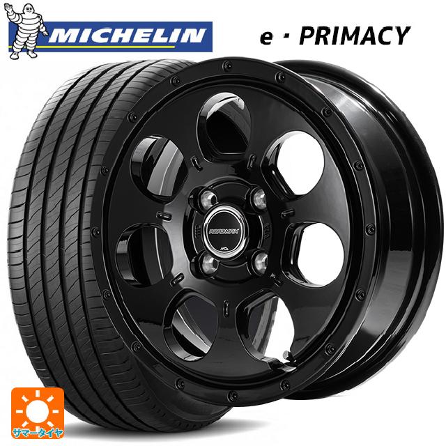 165/55R15 79V XL ミシュラン Eプライマシー 正規品 エムアイディー MIDホイール マッドエージェント セミグロスブラック 15-4.5J 国産車用 サマータイヤホイール4本セット