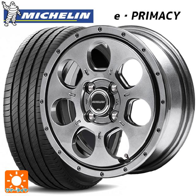 155/65R14 79H XL ミシュラン Eプライマシー 正規品 エムアイディー MIDホイール マッドエージェント メタリックグレー 14-4.5J 国産車用 サマータイヤホイール4本セット