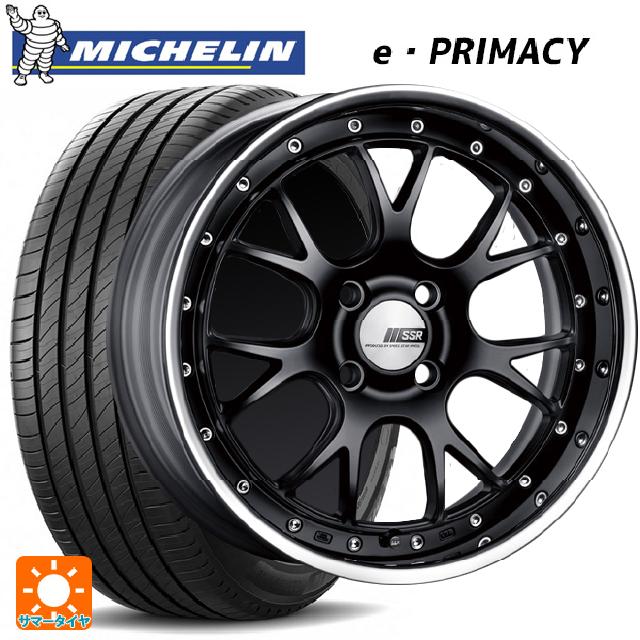 215/50R17 95W XL ミシュラン 正規品 Eプライマシー タナベ SSR プロフェッサー MS3R フラットブラック 17-7J 国産車用 サマータイヤホイール4本セット