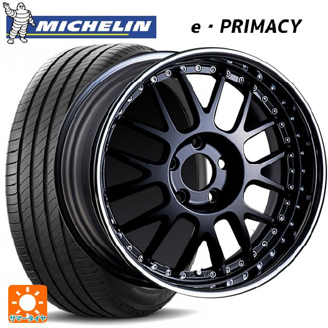 215/55R17 94V ミシュラン 正規品 Eプライマシー タナベ SSR プロフェッサー MS1R ブラック 17-7J 国産車用 サマータイヤホイール4本セット