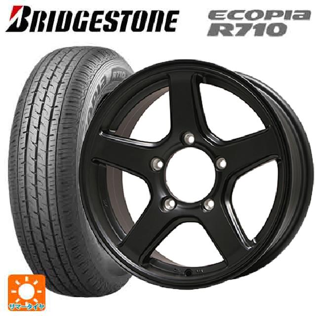 スズキ ジムニーシエラ(74系)用 195/80R15 103/101N ブリヂストン エコピア R710 正規品 トピー ME-A MB 新品サマータイヤホイール 5本セット