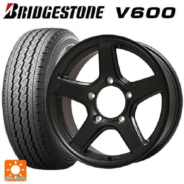 スズキ ジムニーシエラ(74系)用 195/80R15 103/101L ブリヂストン V600 正規品 トピー ME-A MB 新品サマータイヤホイール 5本セット|タイヤホイール専門店コニシタイヤ