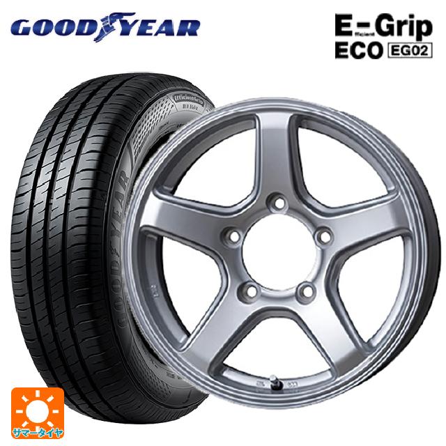 215/65R16 98H グッドイヤー エフィシェントグリップ エコ EG02 トピー ME-A # シルバー 16-5.5J 国産車用 サマータイヤホイール4本セット
