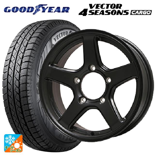 スズキ ジムニーノマド(JC74W)用 195/80R15 107/105N グッドイヤー ベクター4シーズンズ カーゴ トピー ME-A MB 新品オールシーズンタイヤホイール 4本セット