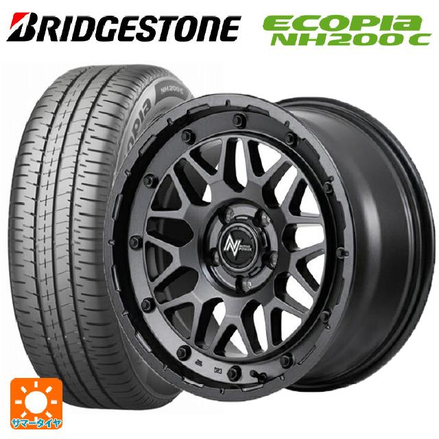 185/60R16 86H ブリヂストン エコピア NH200C 正規品 エムアイディー ナイトロパワー M29 スティンガー バレルブラック 16-6J 国産車用 サマータイヤホイール4本セット