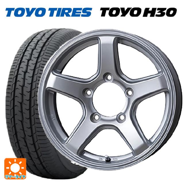 215/65R16 109/107R トーヨー H30 ホワイトレター トピー ME-A # シルバー 16-5.5J 国産車用 サマータイヤホイール4本セット