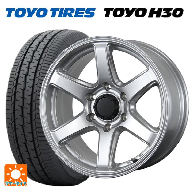 トヨタ ハイエース(200系)用 195/80R15 107/105N トーヨー H30 ホワイトレター トピー ME-A シルバー 新品サマータイヤホイール 4本セット|タイヤホイール専門店コニシタイヤ