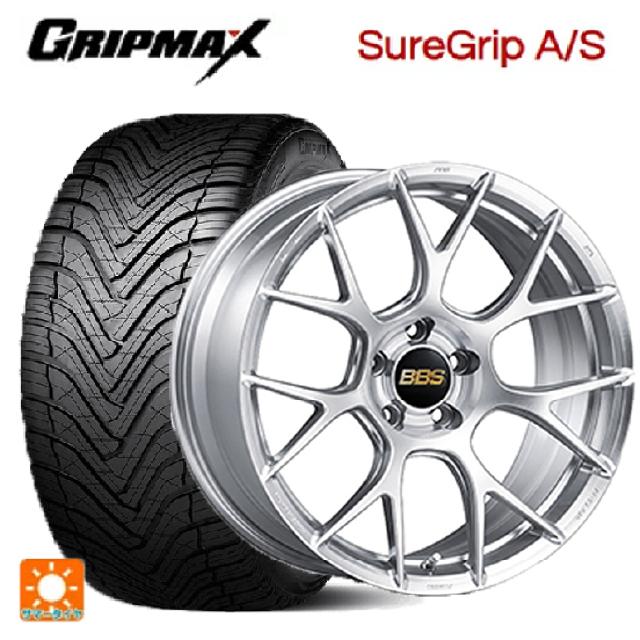 スバル フォレスター(SL系)用 225/55R18 98W グリップマックス シュアグリップ A/S ブラックレター BBS RE-V7 DS 新品オールシーズンタイヤホイール 4本セット
