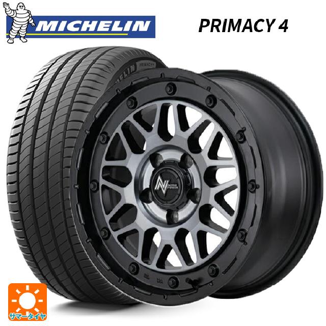 トヨタ RAV4(50系)用 225/65R17 102H ミシュラン 正規品 プライマシー4 エムアイディー ナイトロパワー M29 スティンガー セミグロスブラッククリア 新品サマータイヤホイール 4本セット