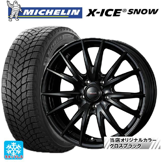 トヨタ プリウス(60系)用 225/45R19 96T XL ミシュラン 正規品 エックスアイス スノー ウェッズ ヴェルバ スポルト2 # グロスブラック 新品スタッドレスタイヤホイール 4本セット