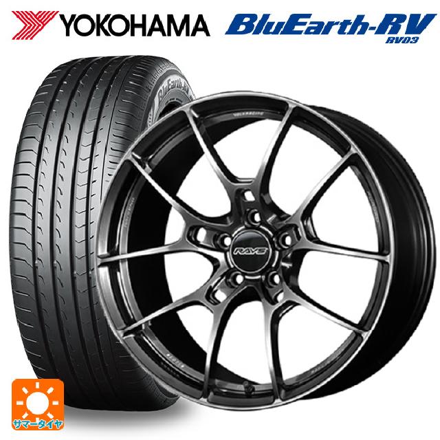 スバル フォレスター(SL系)用 225/55R18 98V ヨコハマ ブルーアース RV03 # レイズ ボルクレーシング G025 HK 新品サマータイヤホイール 4本セット