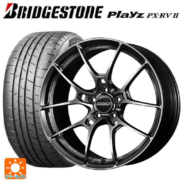 トヨタ ヴォクシー(90系)用 215/45R18 93W XL ブリヂストン プレイズ PX-RV2 正規品 レイズ ボルクレーシング G025 HK 新品サマータイヤホイール 4本セット