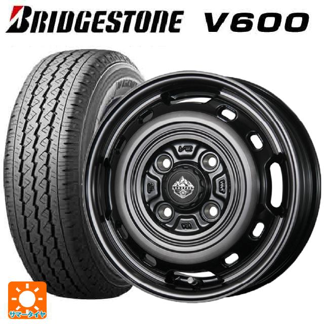 165/80R14 91/90N ブリヂストン V600 正規品 トピー ランドフット XFG SC/P 14-5J 国産車用 サマータイヤホイール4本セット