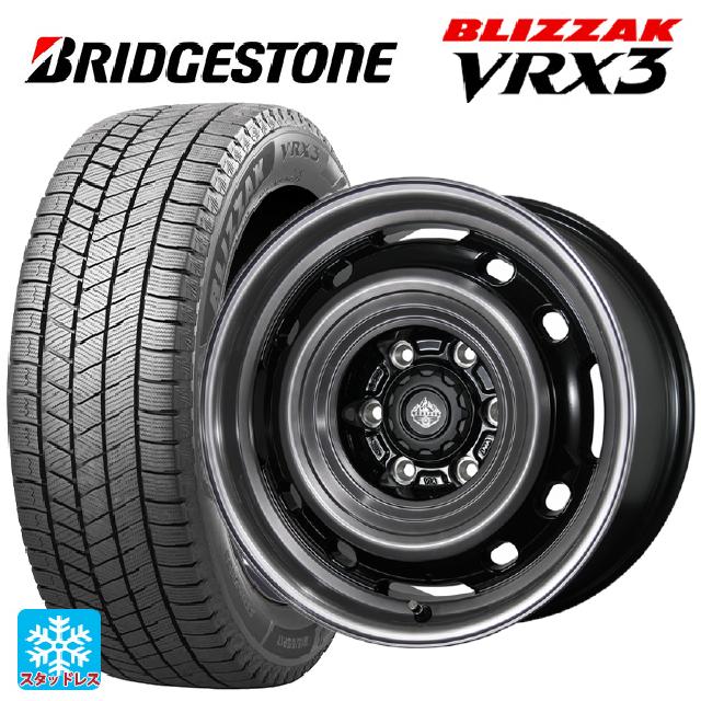 145/80R12 74Q ブリヂストン ブリザック VRX3 正規品 トピー ランドフット XFG GB/P 12-3.5J 国産車用 スタッドレスタイヤホイール4本セット